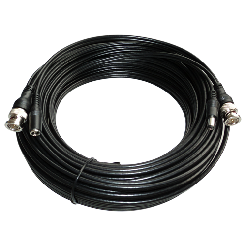 cable video alimentación BNC coaxial 20 metros